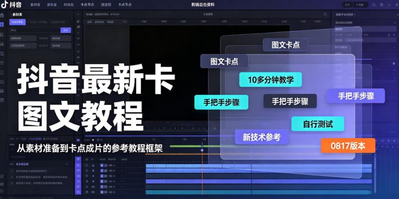 抖音最新卡图文涨粉教程，10多分钟手把手教学，有需要自测，0817新技术-只做优质可落地项目