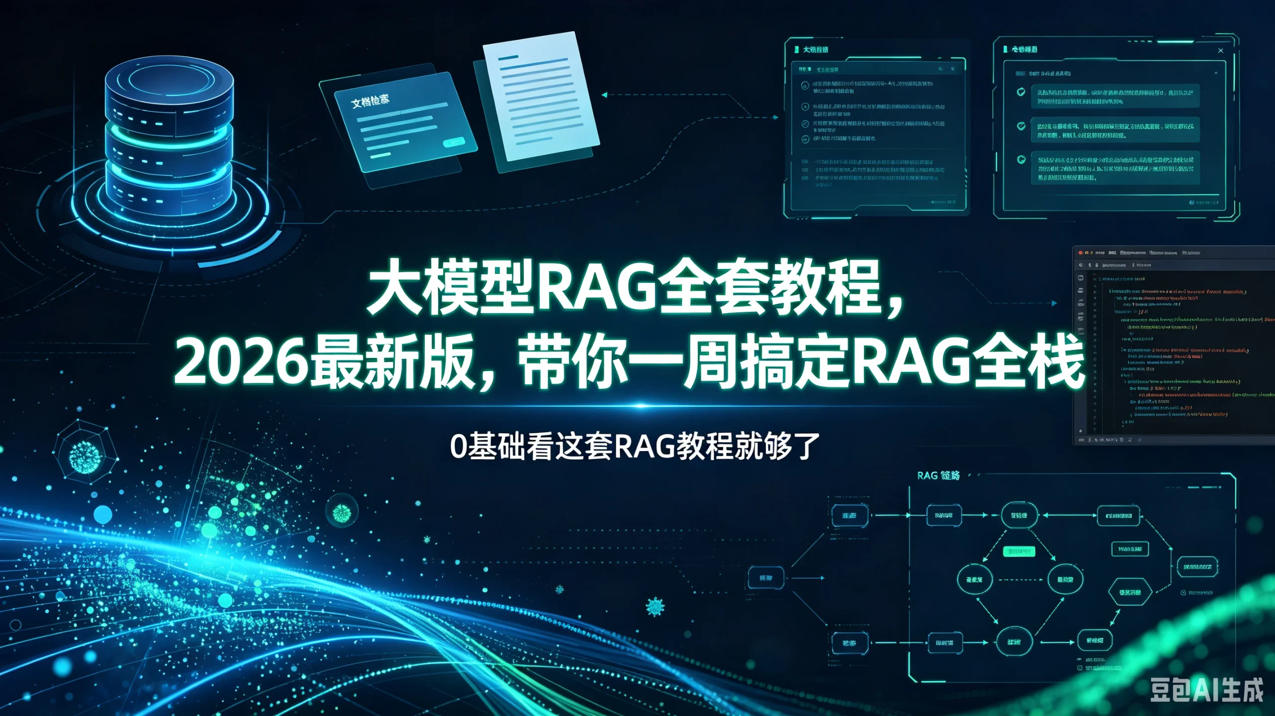 【精】大模型RAG全套教程,2026最新版,带你一周搞定RAG全栈,0基础看这套RAG教程就够了-只做优质可落地项目