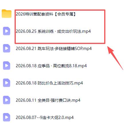 （20092期）拼多多实战特训营(更新26年0827)：不管是新手入门或老商家冲量，都有实操方法，跟着学，少走弯路-只做优质可落地项目