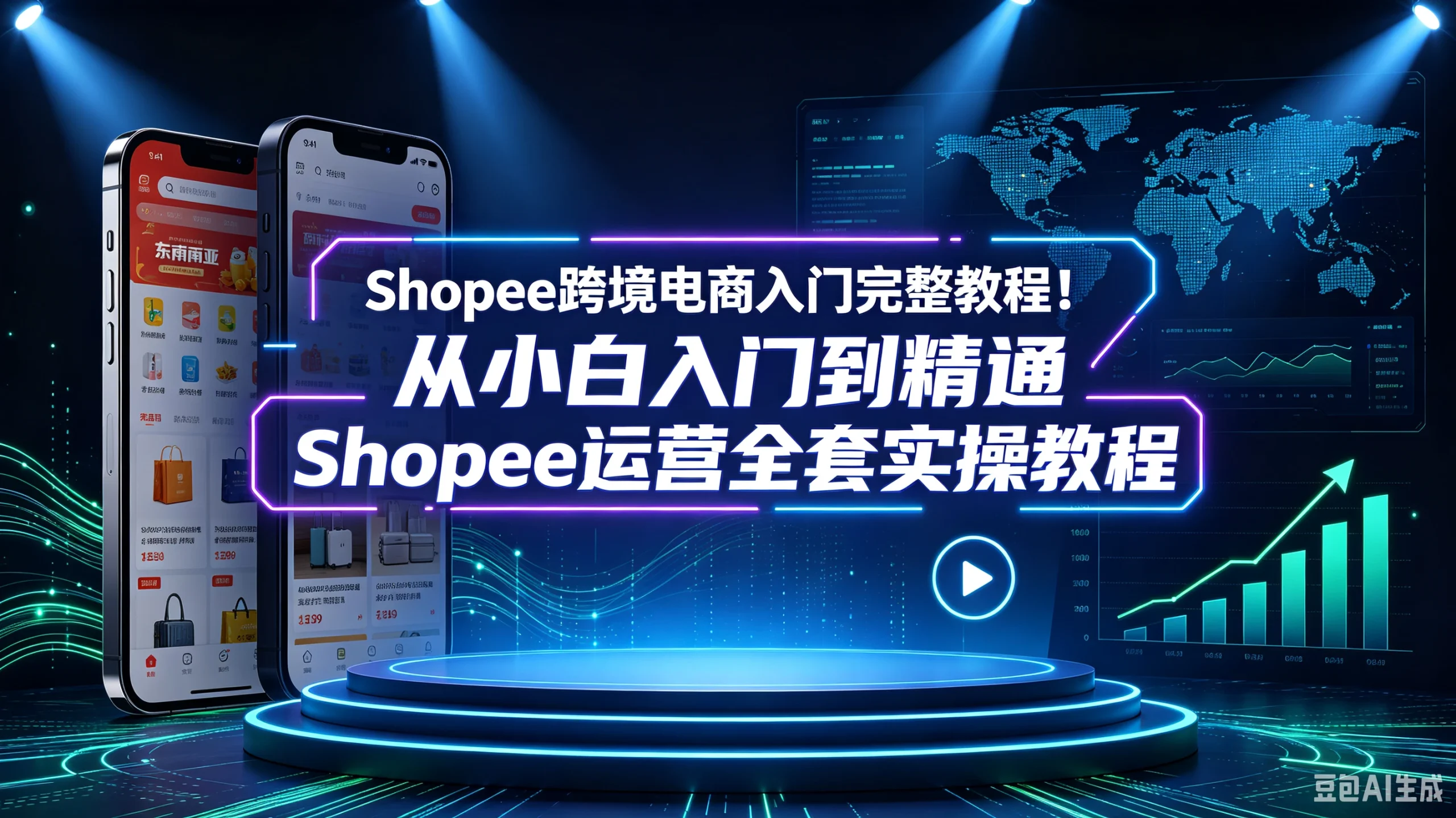 【精】Shopee跨境电商入门完整教程!从小白入门到精通Shopee运营全套实操教程-只做优质可落地项目