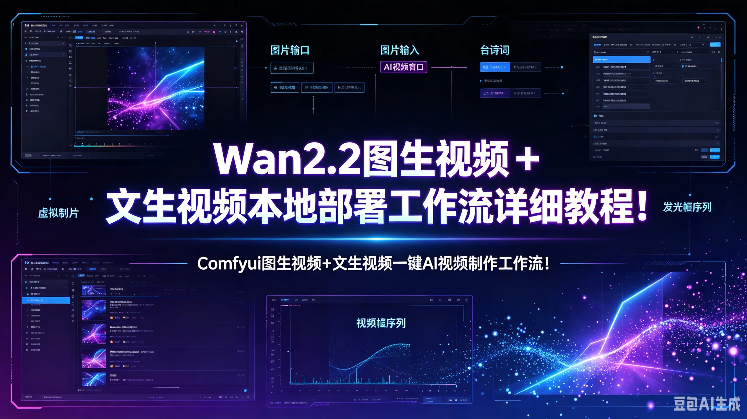 【精】Wan2.2图生视频 + 文生视频本地部署工作流详细教程！Comfyui图生视频+文生视频一键AI视频制作工作流！-只做优质可落地项目