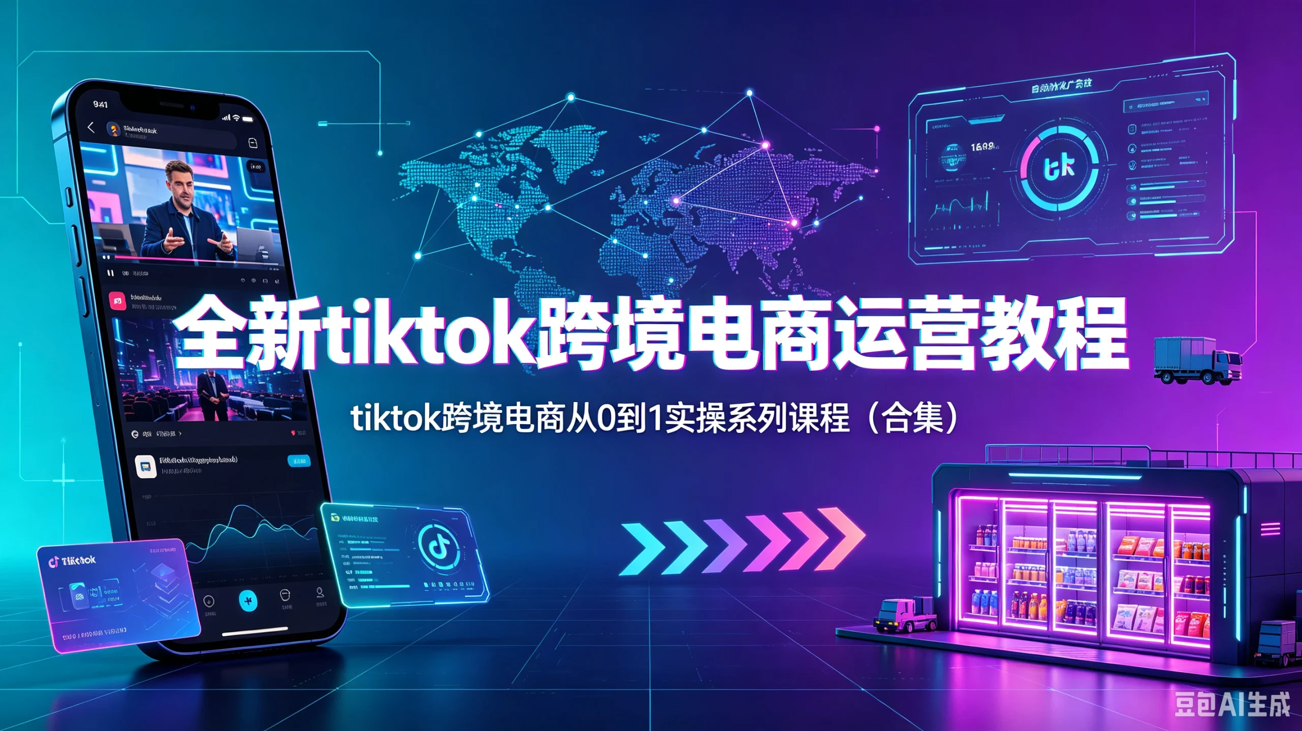【精】全新tiktok跨境电商运营教程,tiktok跨境电商从0到1实操系列课程(合集)-只做优质可落地项目