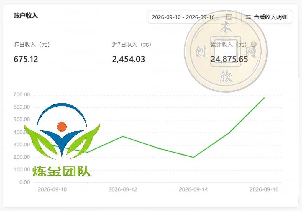 小程序掘金计划,日收500+,四大收益来源,玩转CPM+CPC收益,积累型副业-只做优质可落地项目