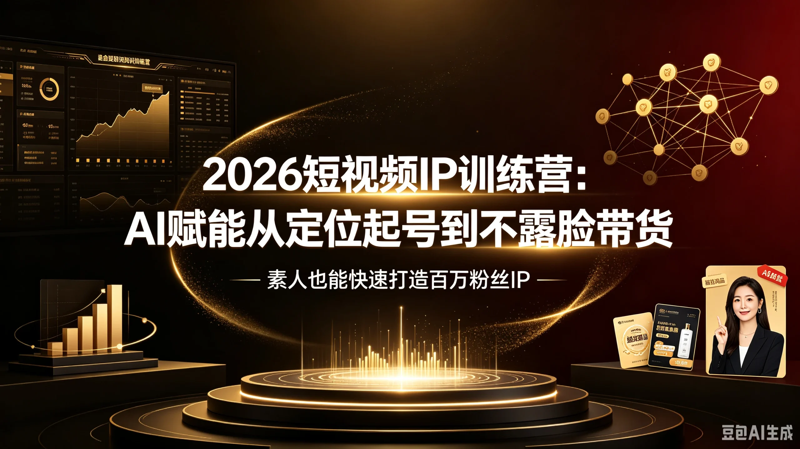 【精】2026短视频IP训练营:AI赋能从定位起号到不露脸带货,素人也能快速打造百万粉丝IP-只做优质可落地项目