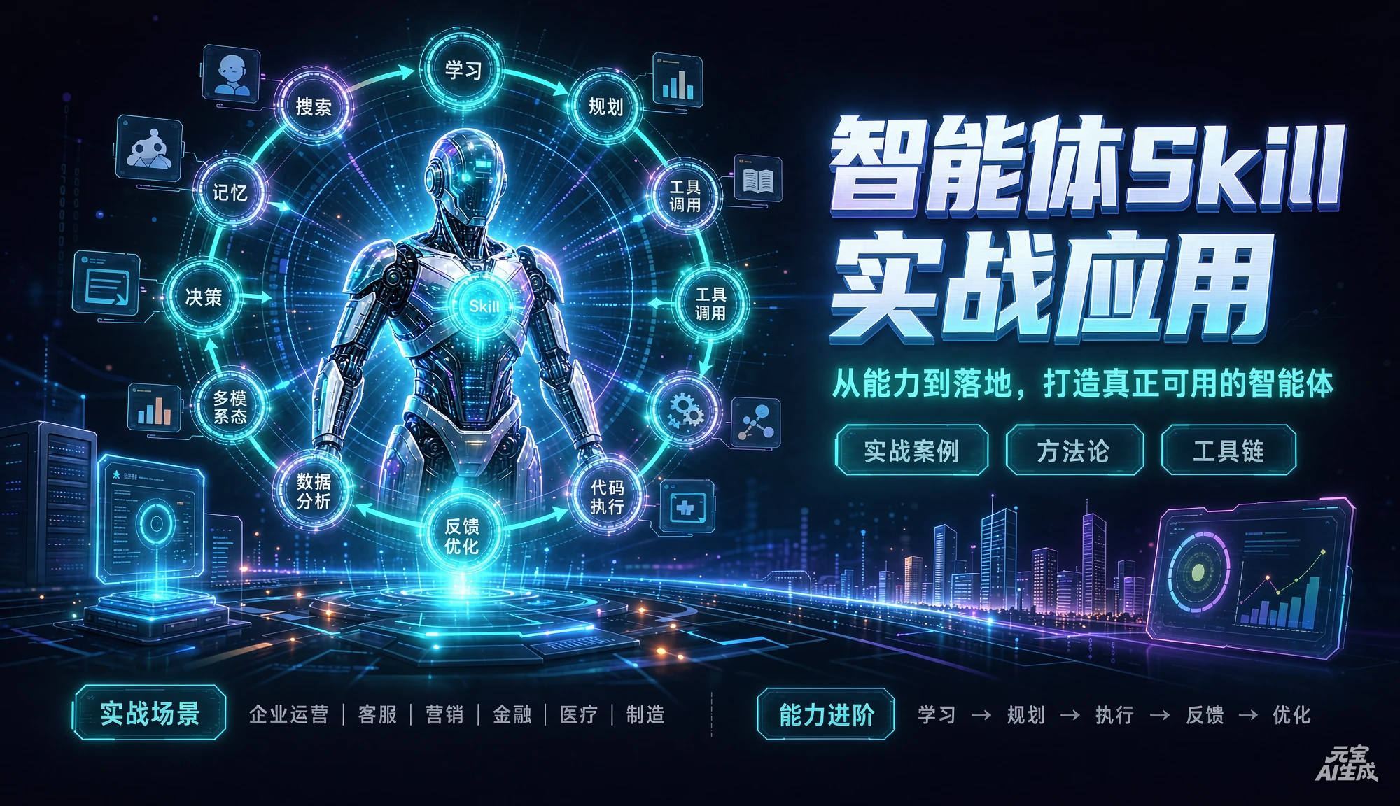【精】智能体skill实战应用,从能力到落地,打造真正可用的智能体-只做优质可落地项目