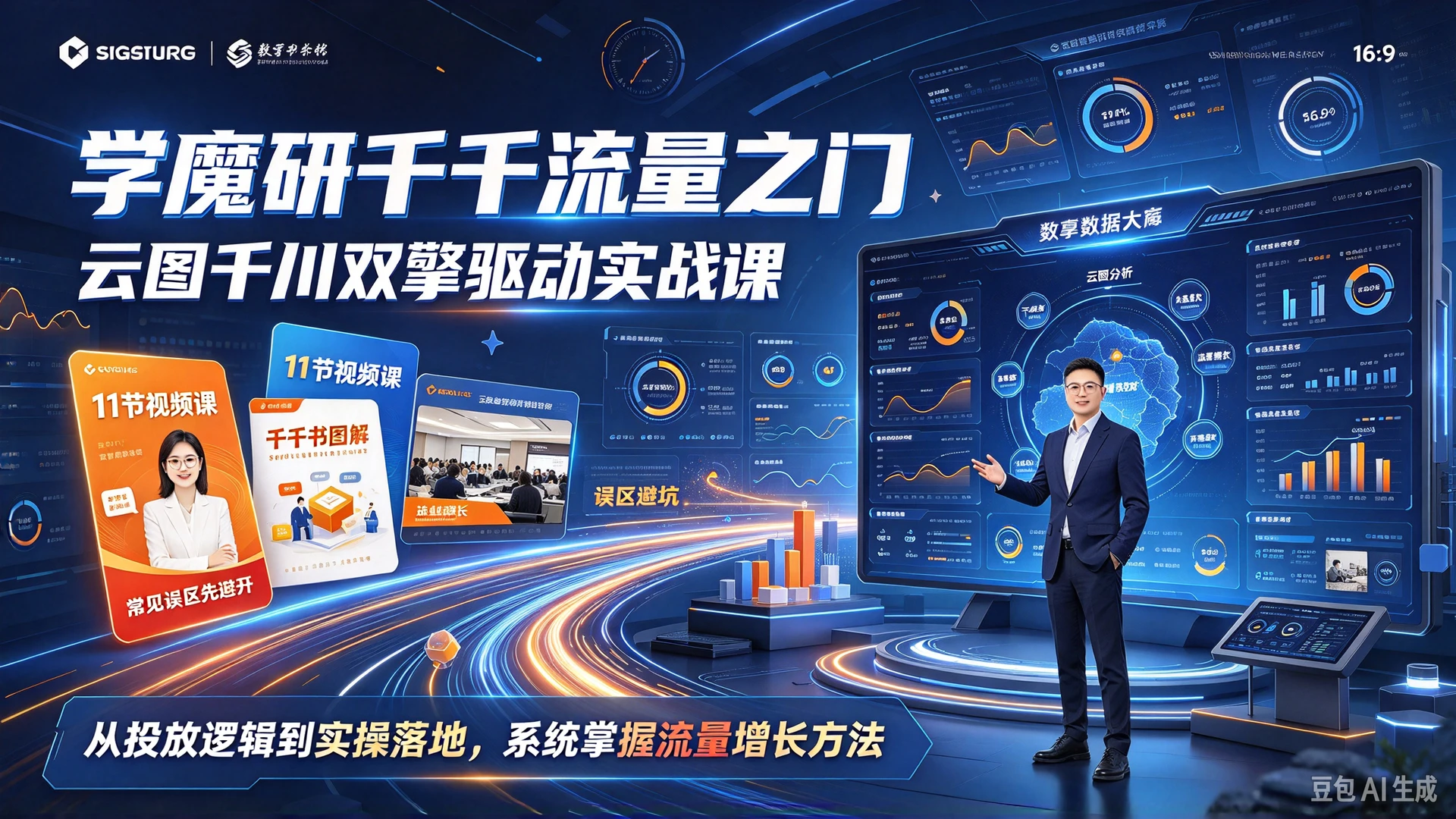 【精】学魔研千千流量之门云图千川双擎驱动实战课,11节视频课配千千书图解,这几个常见误区先避开-只做优质可落地项目