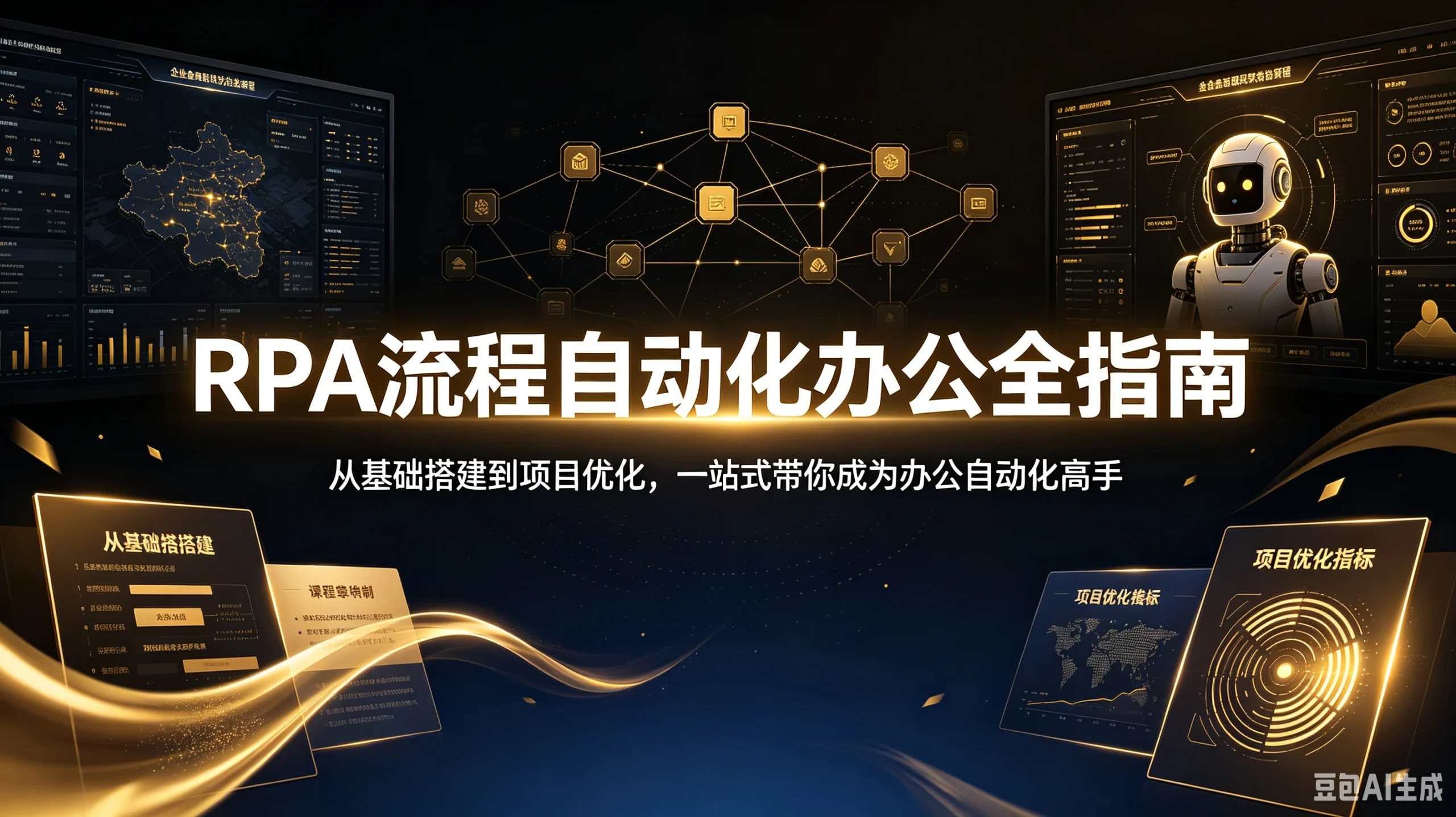 【精】RPA流程自动化办公全指南，从基础搭建到项目优化，一站式带你成为办公自动化高手-只做优质可落地项目
