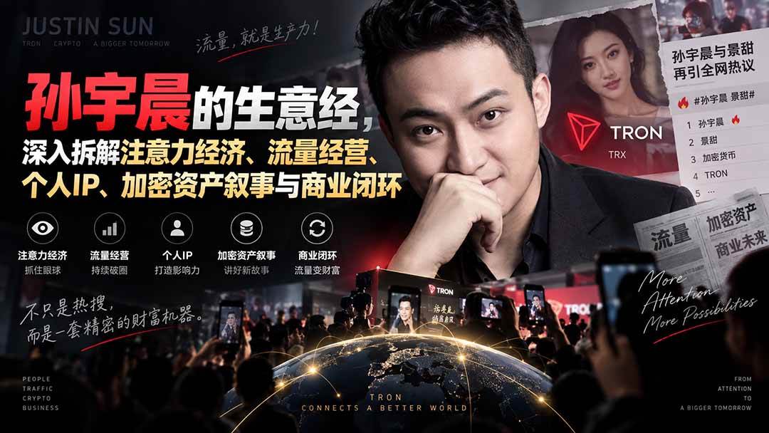 （20290期）某星球精华文章——孙宇晨的生意经，深入拆解注意力经济、流量经营、个人IP、加密资产叙事与商业闭环-只做优质可落地项目