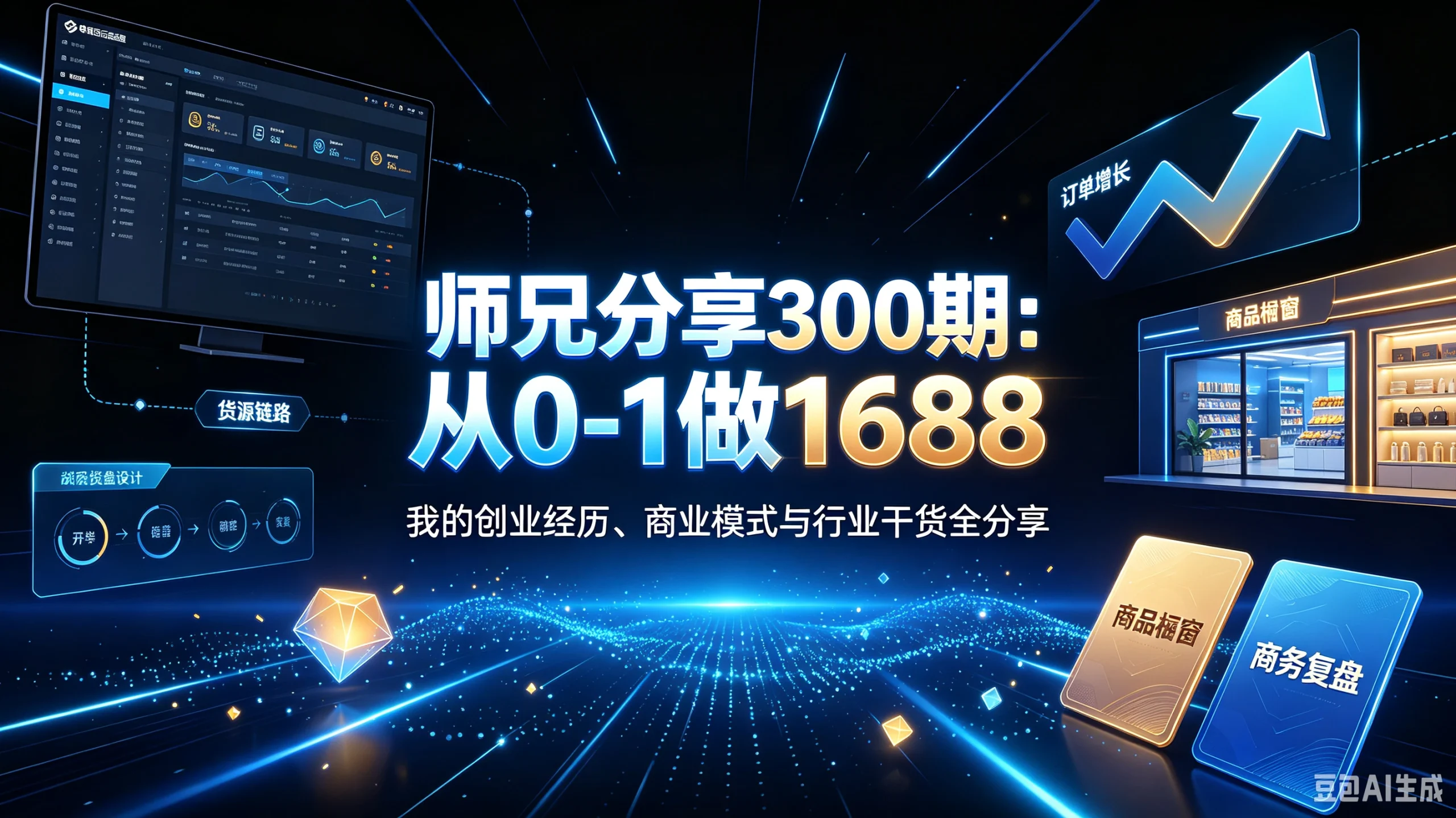 【精】师兄分享300期 从0-1做1688,我的创业经历、商业模式与行业干货全分享 电商圈实战干货2026年7月30日-只做优质可落地项目