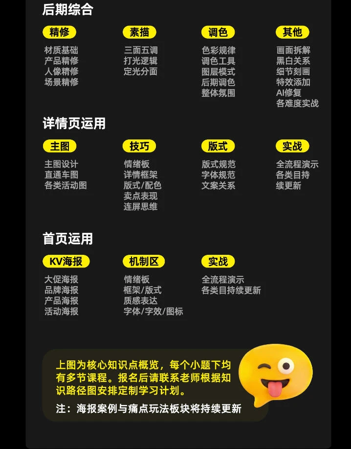 【精】电商头等舱2026新课:AI电商设计实战,从PS精修到ComfyUI商业应用-只做优质可落地项目