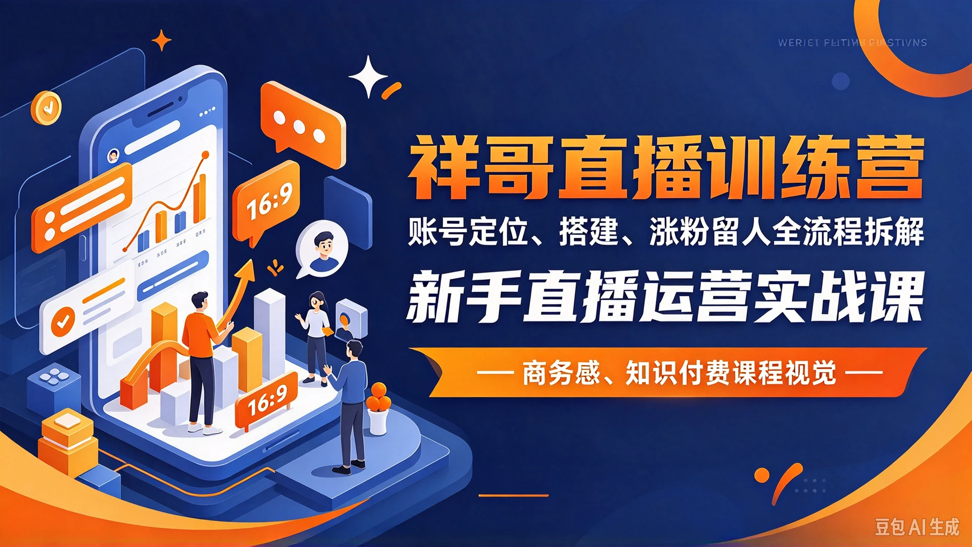 祥哥直播训练营,账号定位、搭建、涨粉留人全流程拆解,新手直播运营实战课-只做优质可落地项目