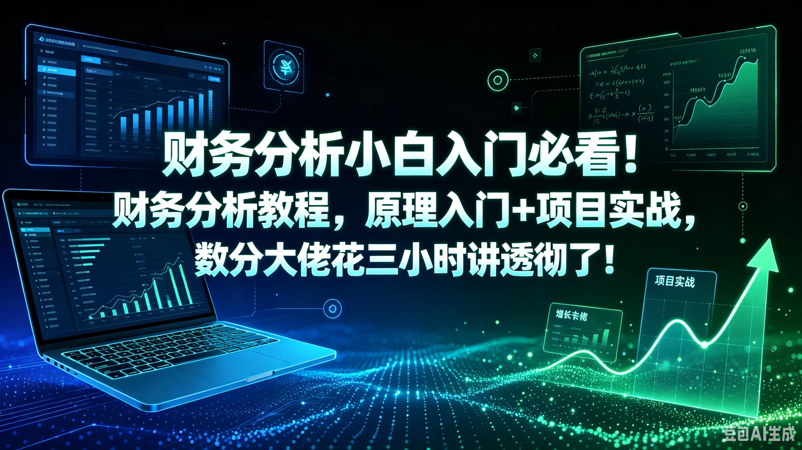 【精】财务分析小白入门必看!财务分析教程,原理入门+项目实战,数分大佬花三小时讲透彻了!-只做优质可落地项目