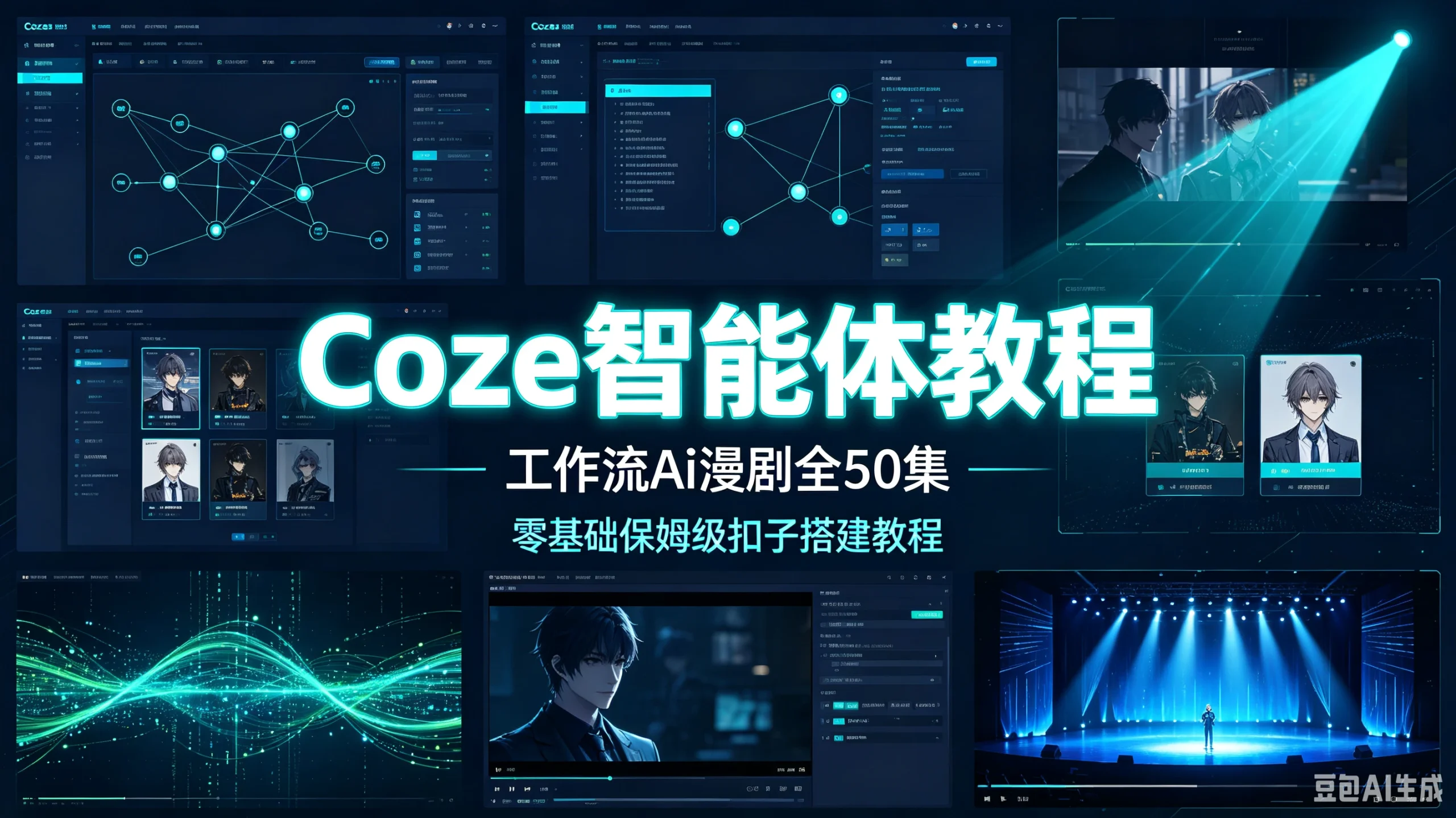 【精】Coze智能体教程(工作流Ai漫剧全50集)零基础保姆级扣子搭建教程Seedane 2.0Chatgpt image2-只做优质可落地项目