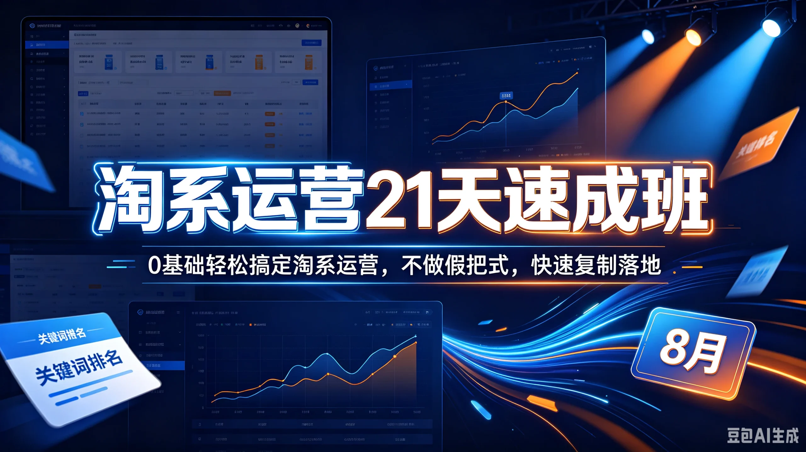 淘系运营21天速成班,0基础轻松搞定淘系运营,不做假把式,快速复制落地 (8月)-只做优质可落地项目