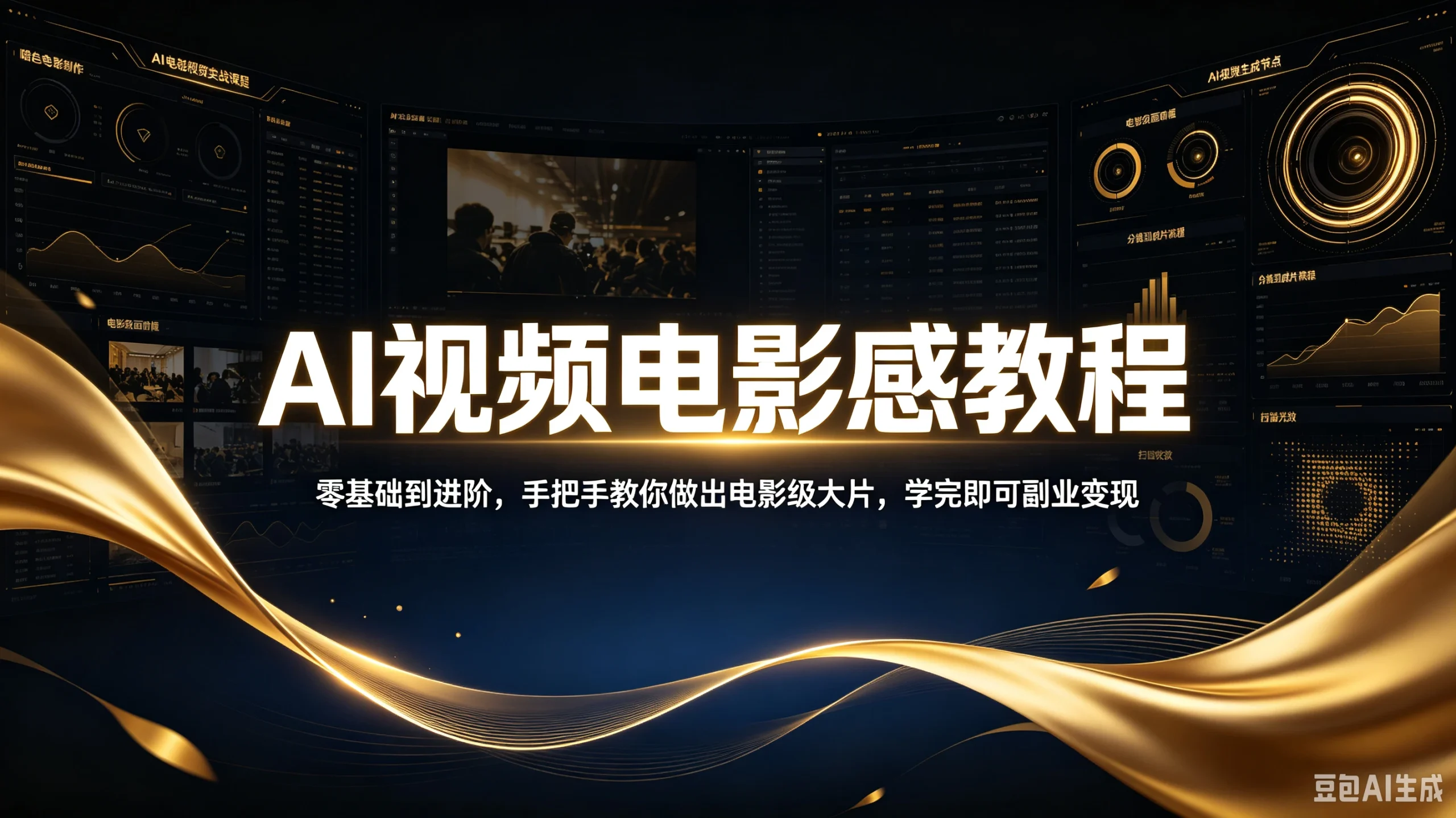 【精】AI视频电影感教程!零基础到进阶,手把手教你做出电影级大片,学完即可副业变现!-只做优质可落地项目