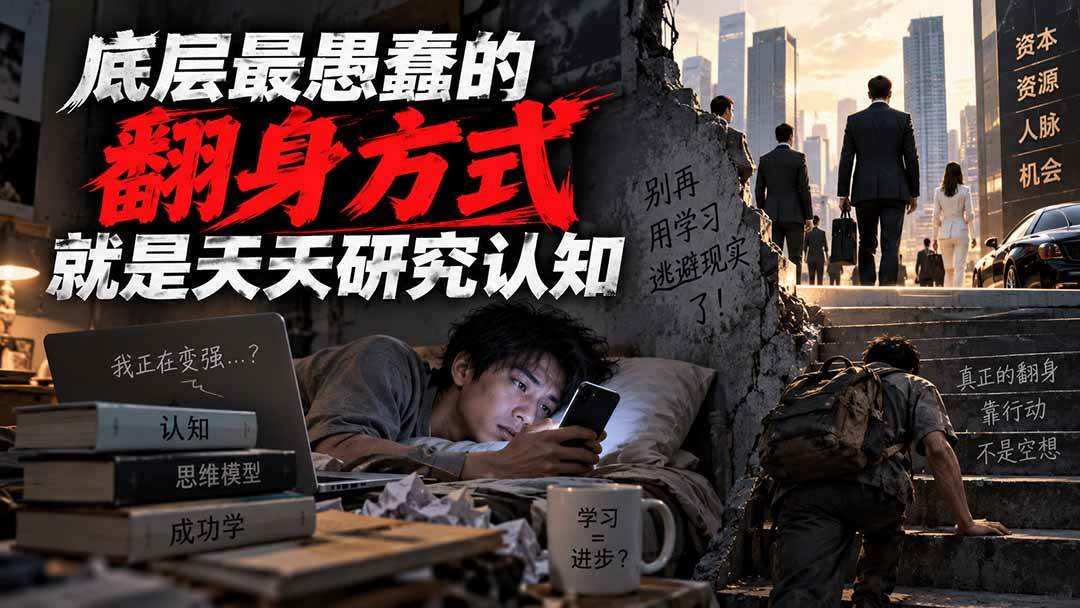 （20383期）付费文章：底层最愚蠢的翻身方式就是天天研究认知-只做优质可落地项目