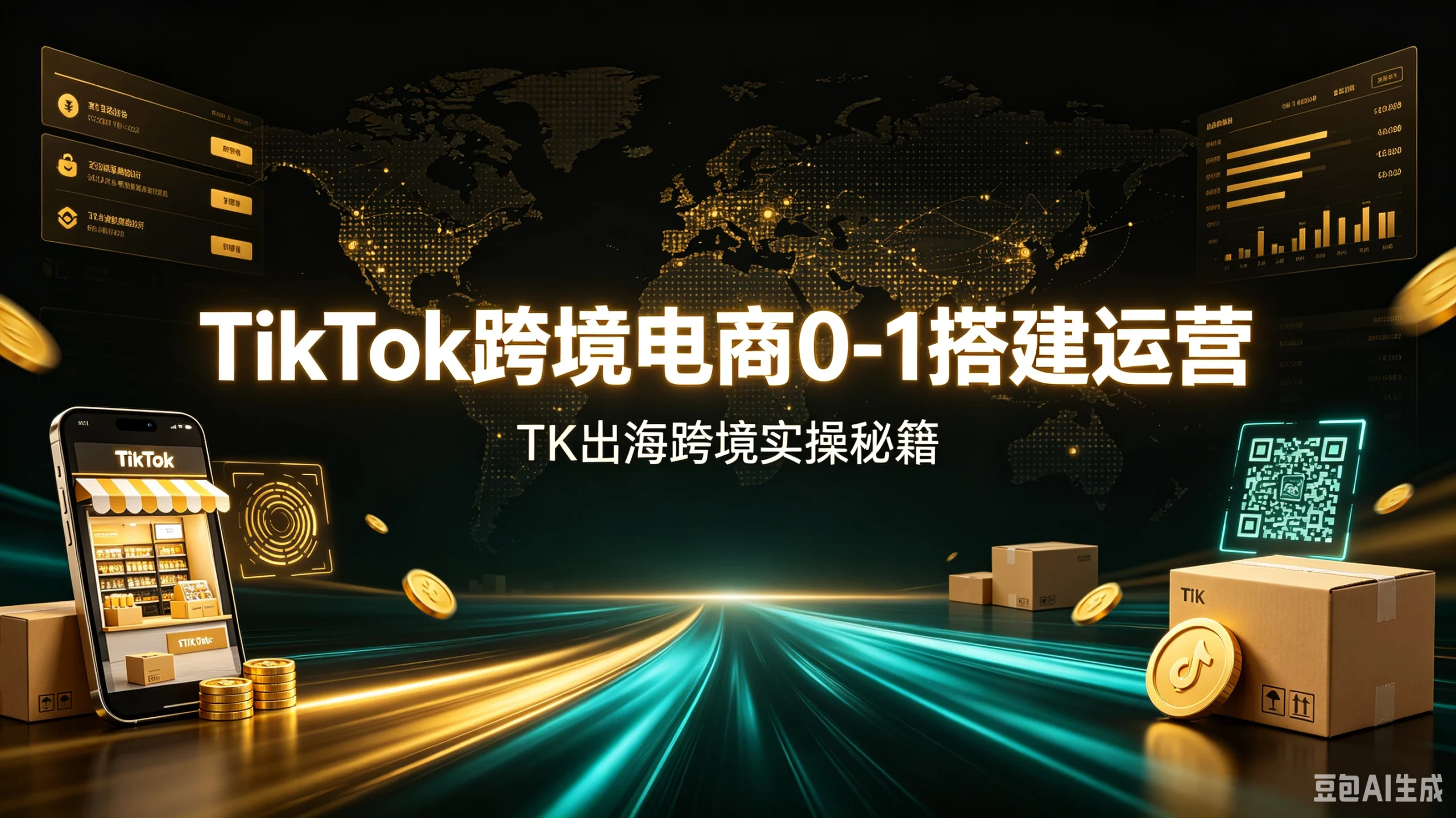 【精】TikTok跨境电商0-1搭建运营，TK出海跨境实操秘籍-只做优质可落地项目